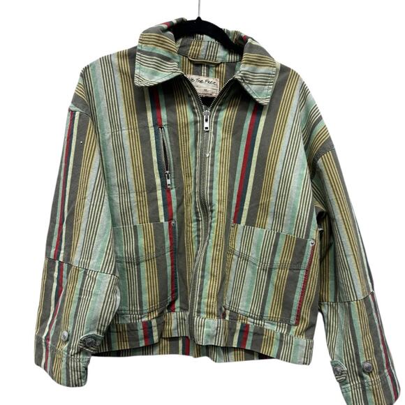 Free People We The Free Sally Canvas Jacket Coat Size XS - Picture 2 of 4